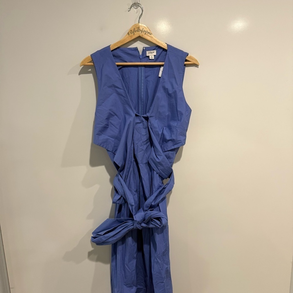 NWT JCrew V-neck wrap midi dress - Picture 5 of 9